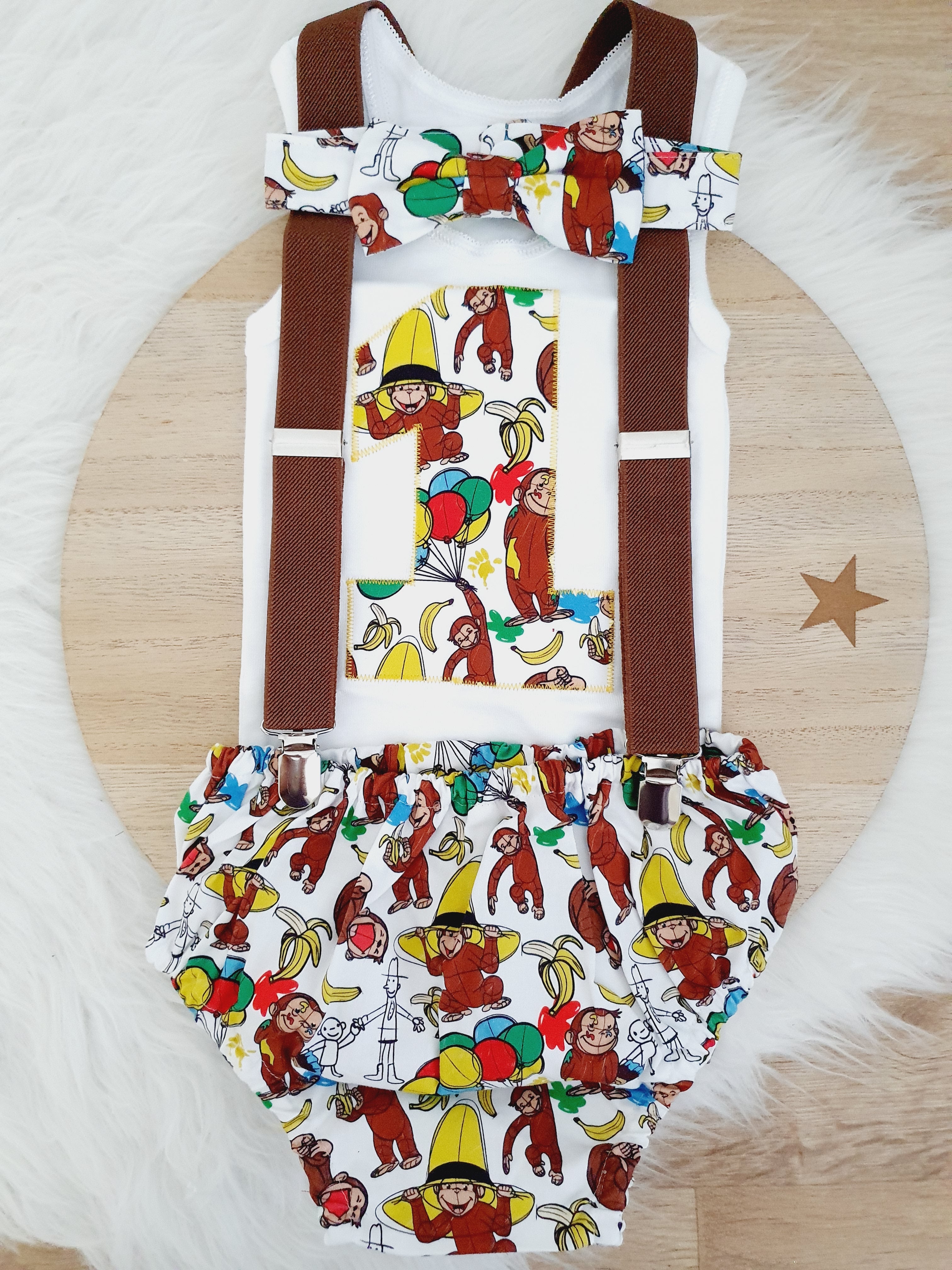 Curious george 1st birthday hot sale outfit