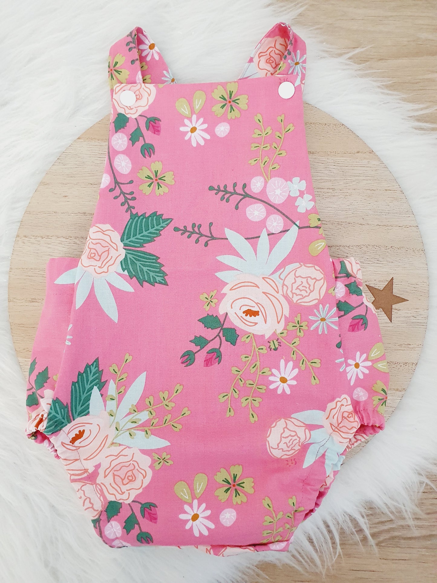 FLORAL Baby Romper, Size 0