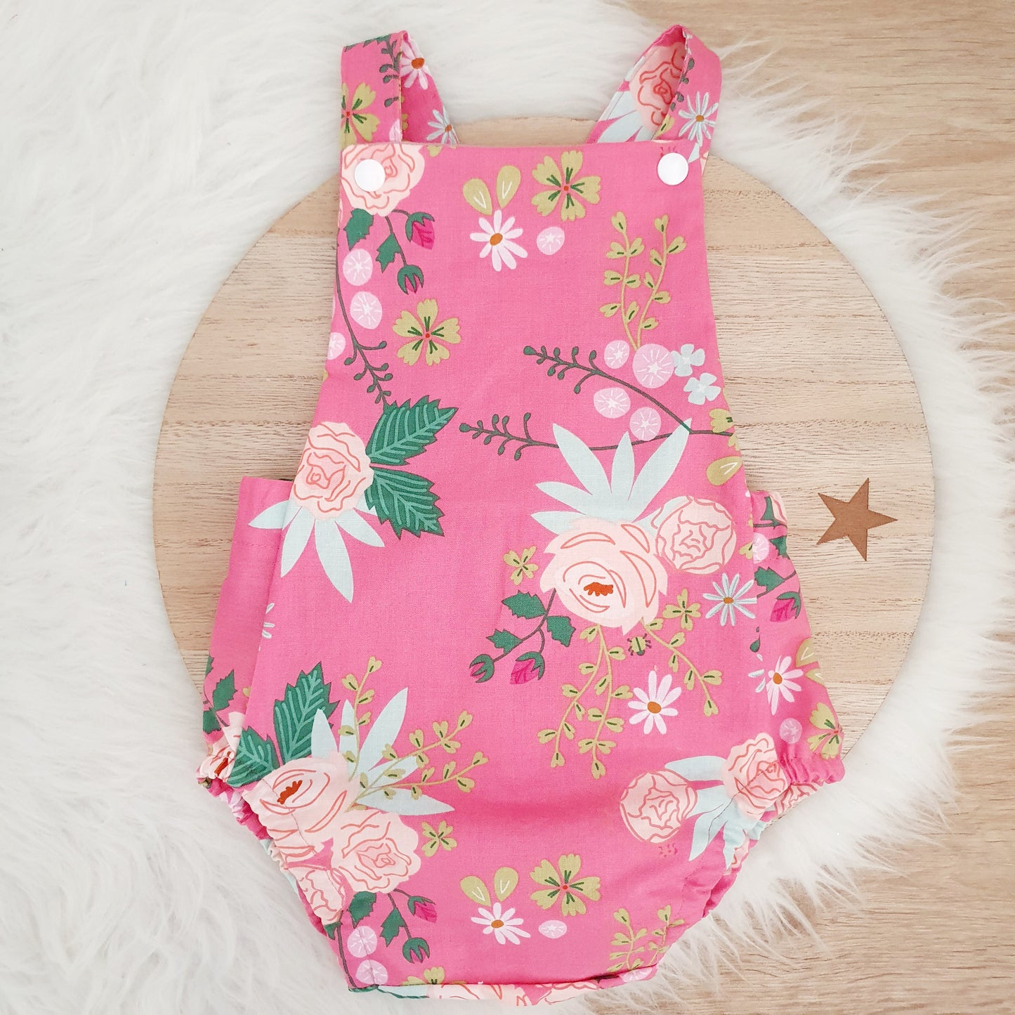 FLORAL Baby Romper, Size 0