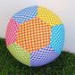 COLOURFUL GINGHAM Balloon Ball Cover - Balloon Balls - Sensory Baby / Toddler / Kids Balloon Play - Handmade Fabric Balloon Cover