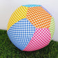 COLOURFUL GINGHAM Balloon Ball Cover - Balloon Balls - Sensory Baby / Toddler / Kids Balloon Play - Handmade Fabric Balloon Cover