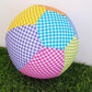 COLOURFUL GINGHAM Balloon Ball Cover - Balloon Balls - Sensory Baby / Toddler / Kids Balloon Play - Handmade Fabric Balloon Cover