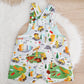 CAT CONSTRUCTION print Overalls, Baby / Toddler Overalls, Short Leg Romper / Birthday / Cake Smash Outfit, Size 2