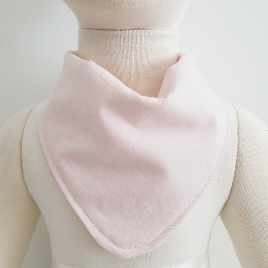 CHAMBRAY LIGHT PINK Bandana Dribble Bib - Bamboo Backed Ultra Absorbent Bib