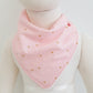 BABY PINK SPARKLER Bandana Dribble Bib - Bamboo Backed Ultra Absorbent Bib