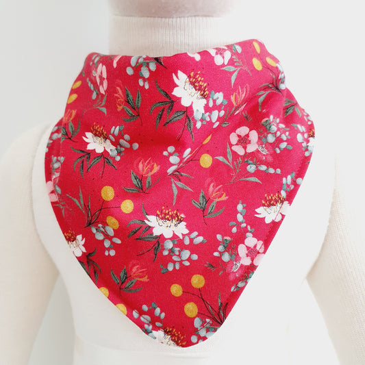 BUSH FLORAL Bandana Dribble Bib - Bamboo Backed Ultra Absorbent Bib