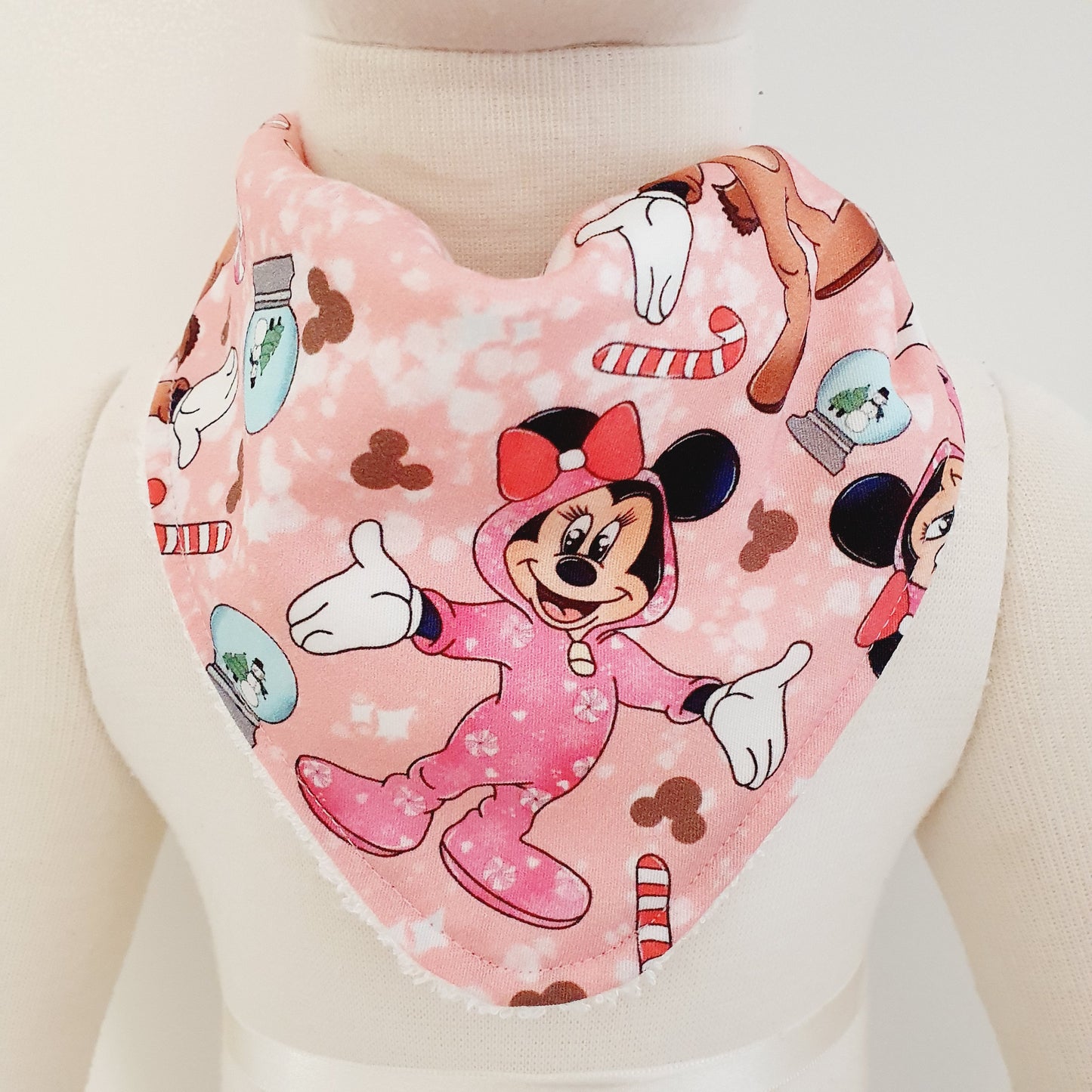 MOUSE CHRISTMAS Bandana Dribble Bib - Bamboo Backed Ultra Absorbent Bib