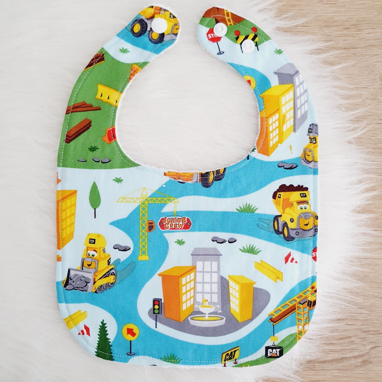 Bib, Handmade Baby Bib, Feeding Bib - Construction