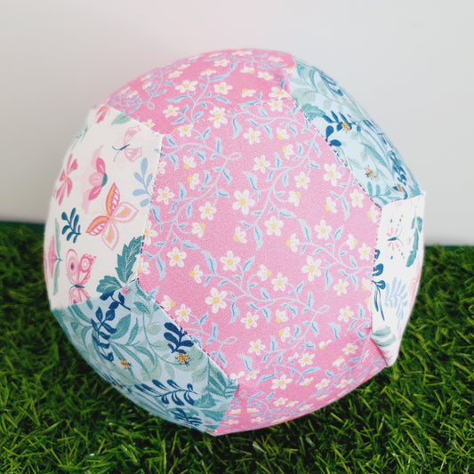 FLORAL Balloon Ball Cover - Balloon Balls - Sensory Baby / Toddler / Kids Balloon Play - Handmade Fabric Balloon Cover