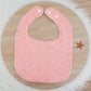 Bib, Handmade Baby Bib, Feeding Bib - Peachy Pink