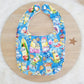 MINIONS print Small Feeding Bib - Organic Bamboo Backed, Ultra Absorbent Bib