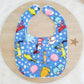 SEUSS print Small Feeding Bib - Organic Bamboo Backed, Ultra Absorbent Bib