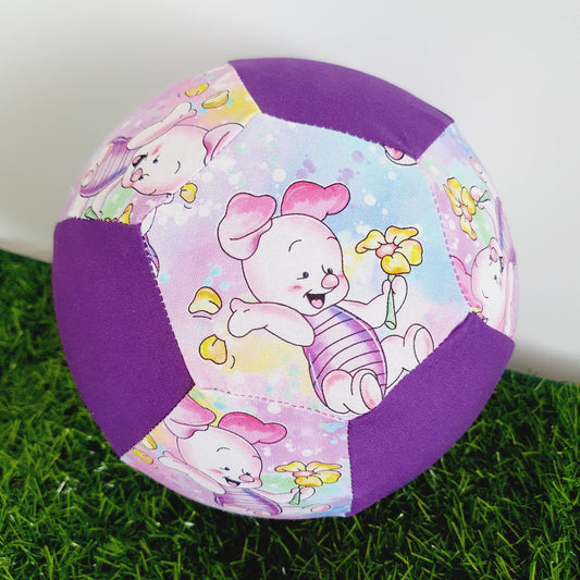 PIGLET print Balloon Ball Cover - Balloon Balls - Sensory Baby / Toddler / Kids Balloon Play - Handmade Fabric Balloon Cover