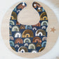 Bib, Handmade Baby Bib, Feeding Bib - Boho Rainbows