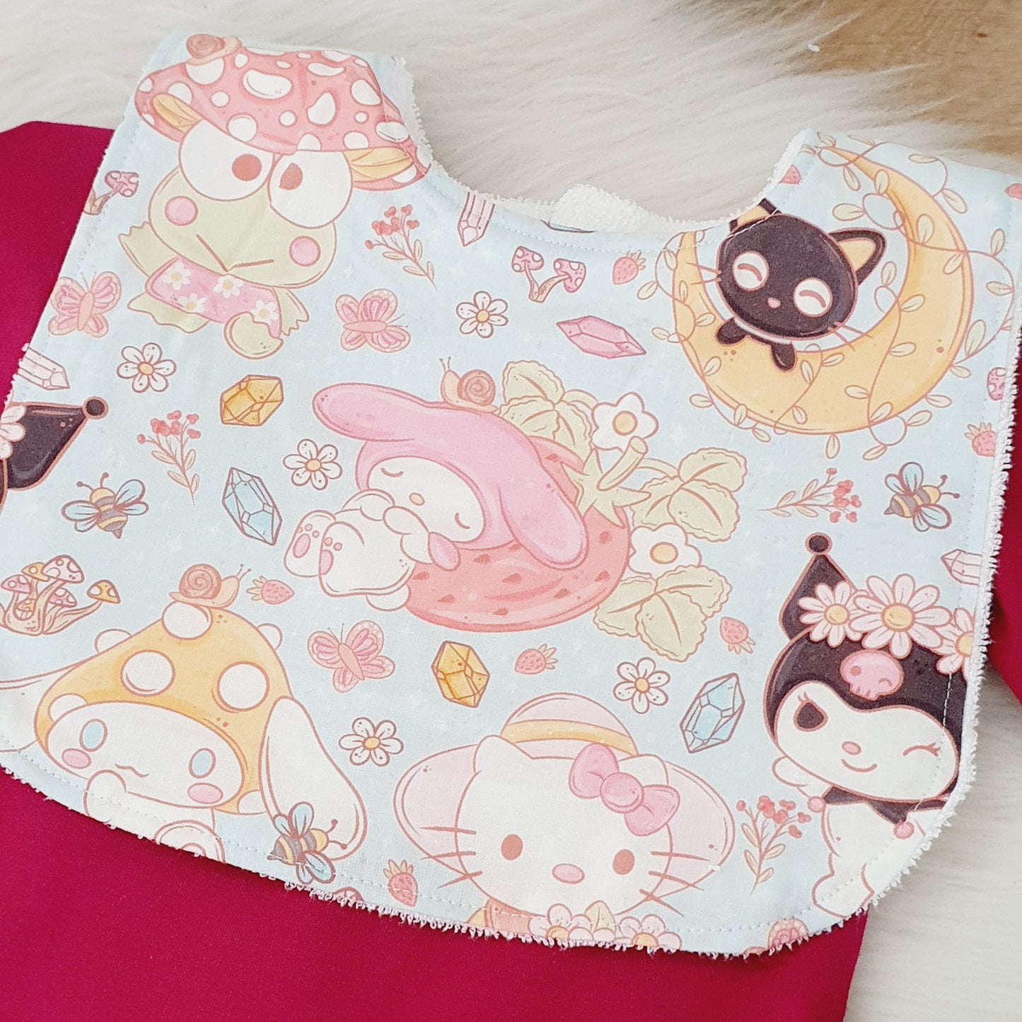 Bib, Handmade Baby Bib, Large Feeding Bib - Sanrio