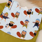 Bib, Handmade Baby Bib, Large Feeding Bib - Beavers