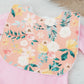 Bib, Handmade Baby Bib, Large Feeding Bib - Floral