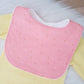 Bib, Handmade Baby Bib, Feeding Bib - Peachy Pink