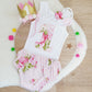 Rosey on Pink Girls 1st Birthday - Cake Smash Outfit, Size 1