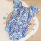 RAINBOW FISH print Baby Girl Playsuit, Size 1, 1st Birthday / Cake Smash Outfit