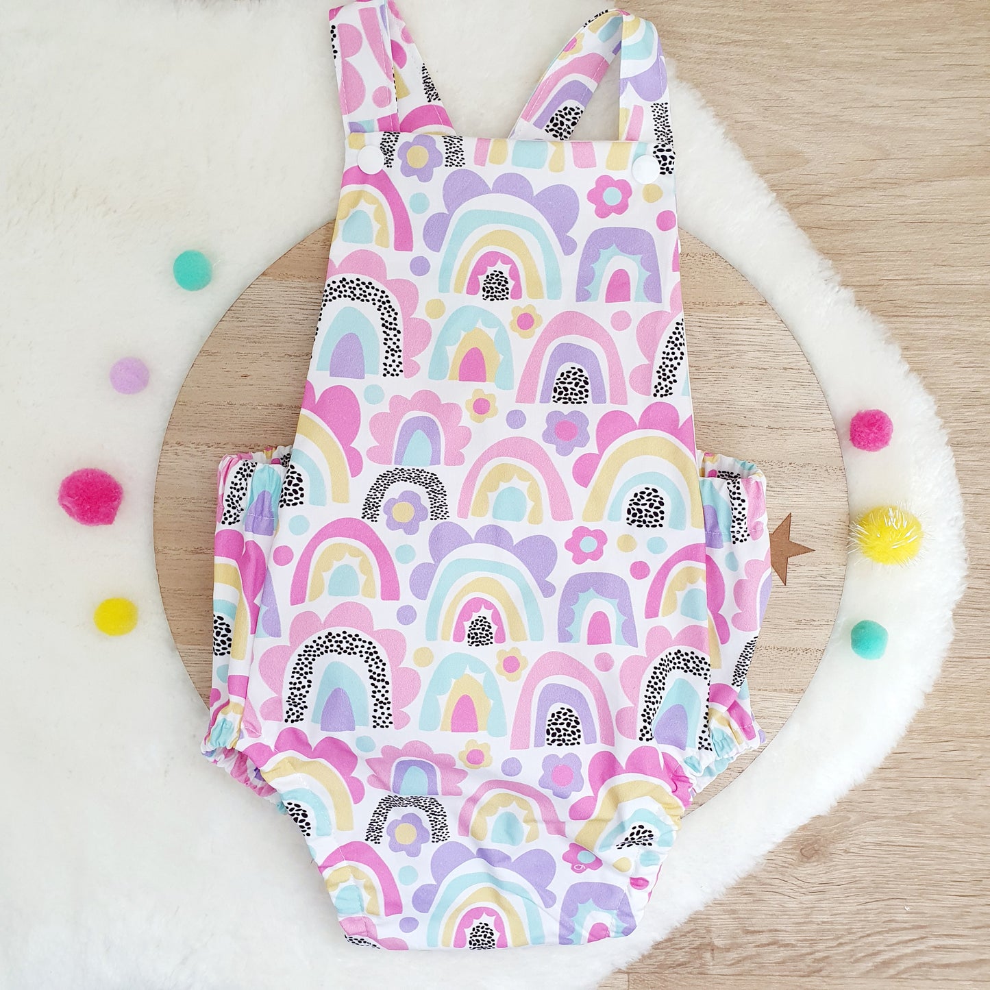 RAINBOW Baby / Toddler Romper, Size 2