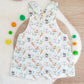 AUSTRALIAN ANIMALS print Overalls, Baby Overalls, Short Leg Romper, Size 1