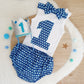 BLUE Boys First Birthday Outfit, Size 0