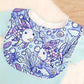 Bib, Handmade Baby Bib, Feeding Bib - Rainbow Fish print