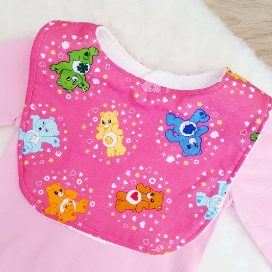 Bib, Handmade Baby Bib, Feeding Bib - Care Bears print