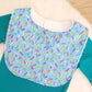 Bib, Handmade Baby Bib, Feeding Bib - Sprinkles on Blue print