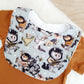 Bib, Handmade Baby Bib, Feeding Bib - WILD THINGS print