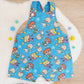 RUGRATS print Overalls, Baby / Toddler Overalls, Short Leg Romper, Size 2