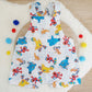 SESAME STREET print Overalls, Baby Overalls, Short Leg Romper, Size 1