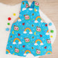 COCOMELON print Overalls, Baby / Toddler Overalls, Short Leg Romper, Size 2