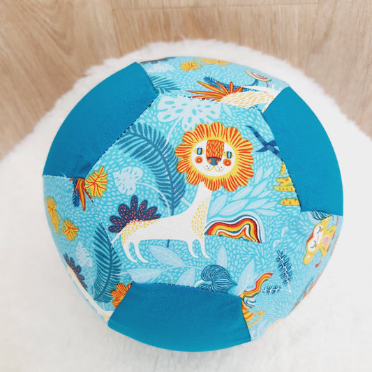 Balloon Ball Cover - Balloon Balls -  Handmade Fabric Balloon Cover - Animals on Teal