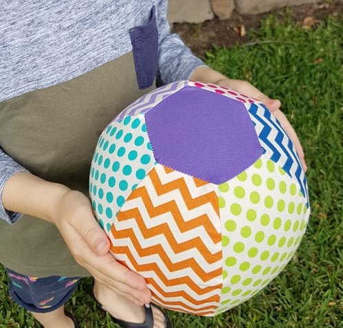 COLOURFUL GINGHAM Balloon Ball Cover - Balloon Balls - Sensory Baby / Toddler / Kids Balloon Play - Handmade Fabric Balloon Cover