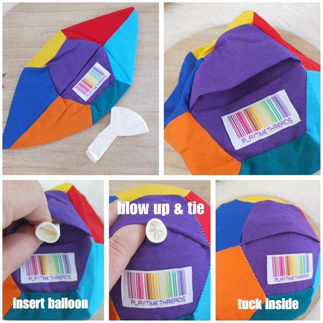 Balloon Ball Cover - Balloon Balls - Sensory Baby / Toddler / Kids Balloon Play - Handmade Fabric Balloon Cover - SEUSS print