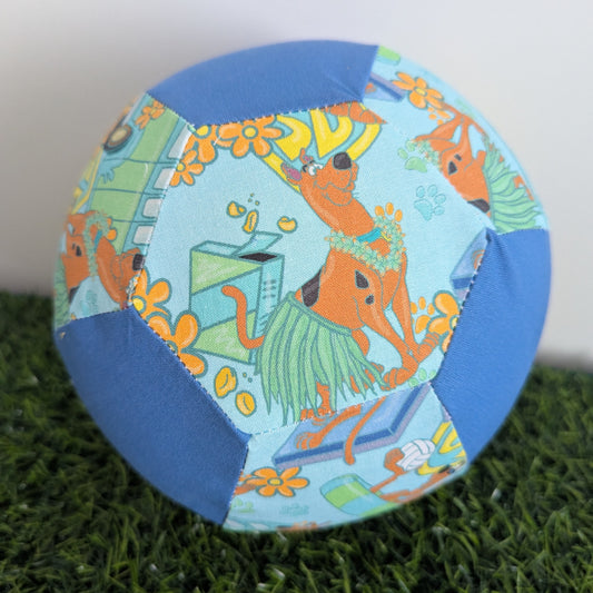 SCOOBY print Balloon Ball Cover - Balloon Balls - Sensory Baby / Toddler / Kids Balloon Play - Handmade Fabric Balloon Cover