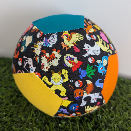 POKEMON print Balloon Ball Cover - Balloon Balls - Sensory Baby / Toddler / Kids Balloon Play - Handmade Fabric Balloon Cover