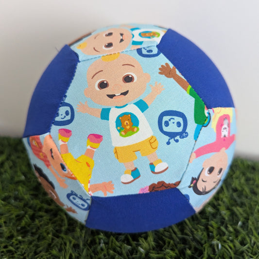 COCOMELON print Balloon Ball Cover - Balloon Balls - Sensory Baby / Toddler / Kids Balloon Play - Handmade Fabric Balloon Cover